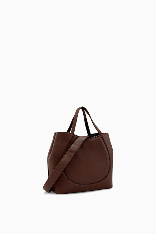 Katrina Pebble Cacao Satchel