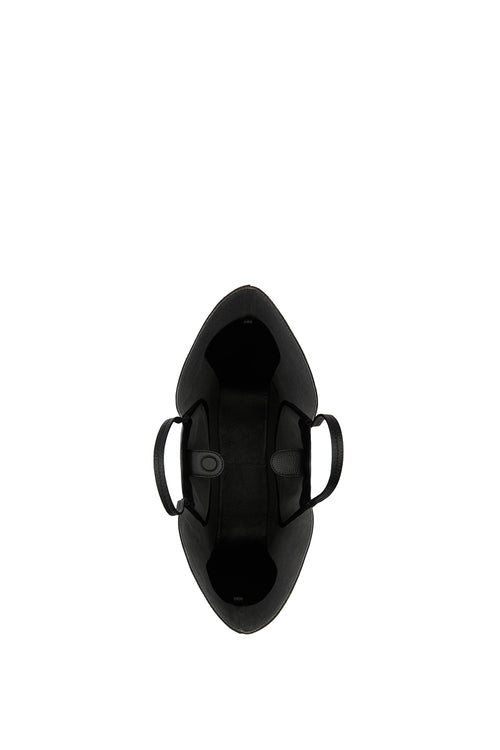 Katrina Pebble Black Wave Tote Bag