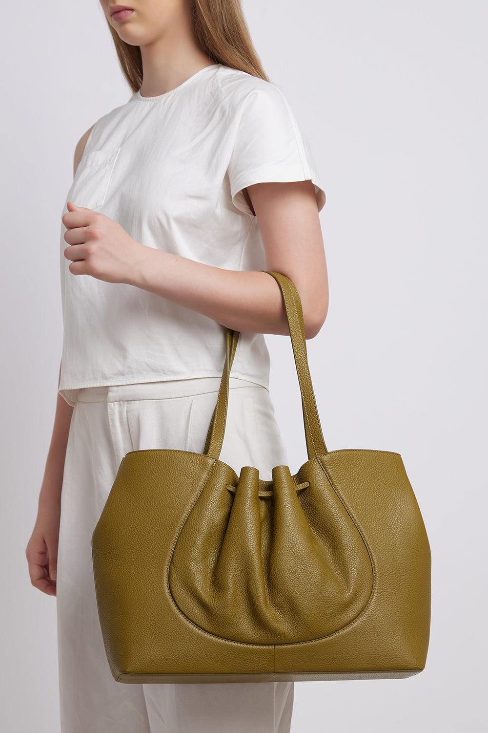 Katrina Pebble Olive Large Tote