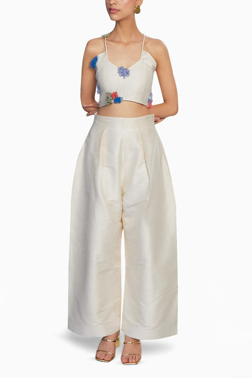 3D Flower Top & Pant Set