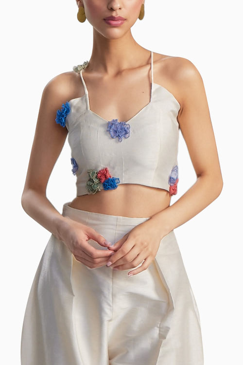 3D Flower Top & Pant Set