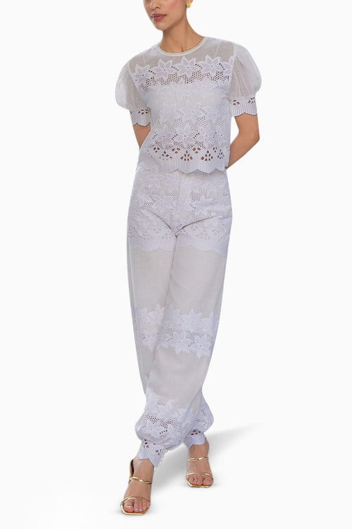 Lace Mesh Pant & Top Set