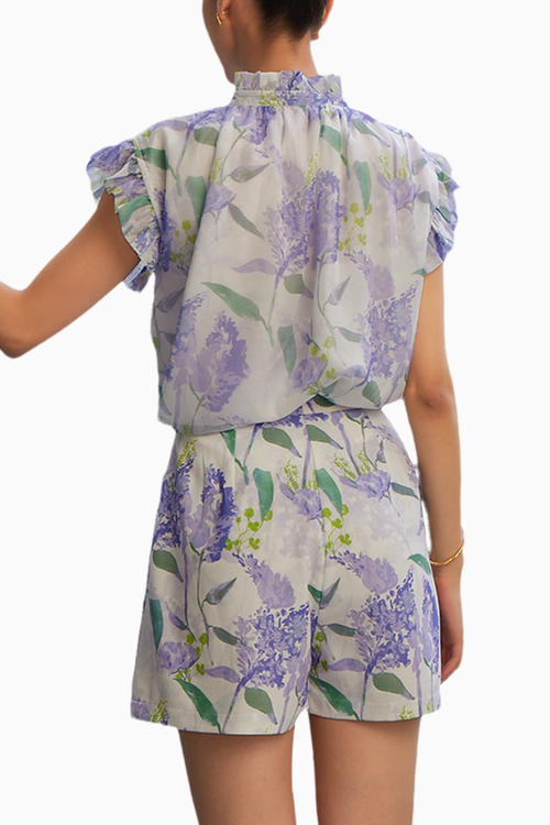 Printed Top & Shorts Set