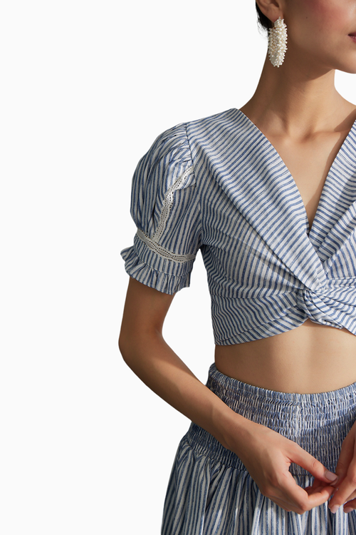 Stripe Top & Skirt Set