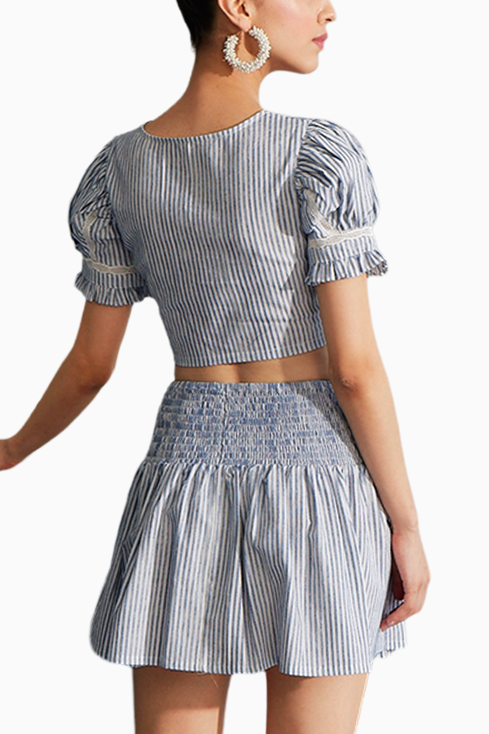 Stripe Top & Skirt Set