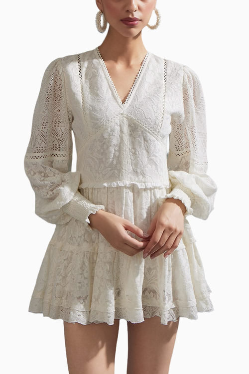 Jacquard Mesh Dress