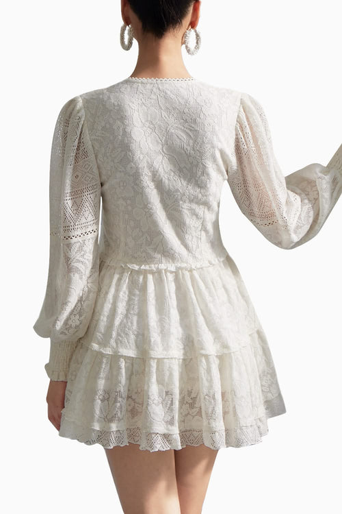 Jacquard Mesh Dress