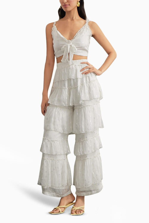 Frill Top & Pant Set