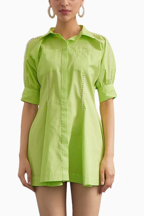 Neon Shirt Dress
