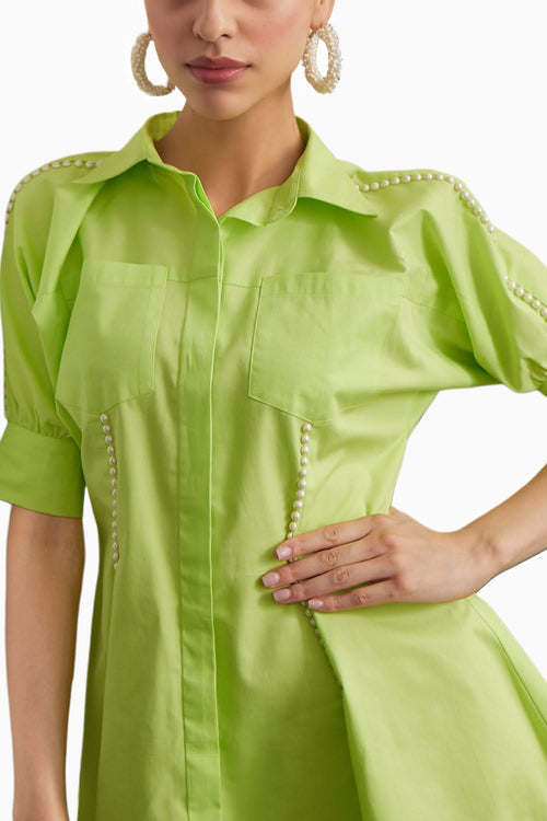 Neon Shirt Dress