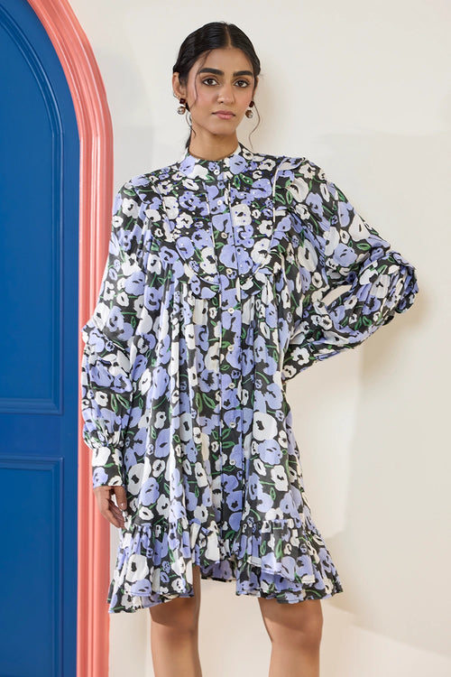 Moonflower Statement Scallop Dress