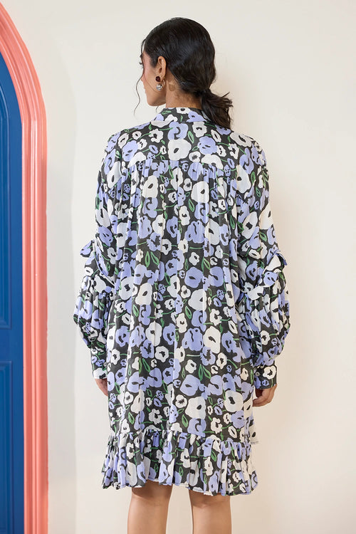 Moonflower Statement Scallop Dress