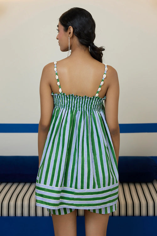 Forest Green Shorts Co-ord Set