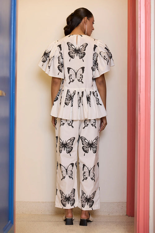 Monochrome Butterfly Co-ord Set
