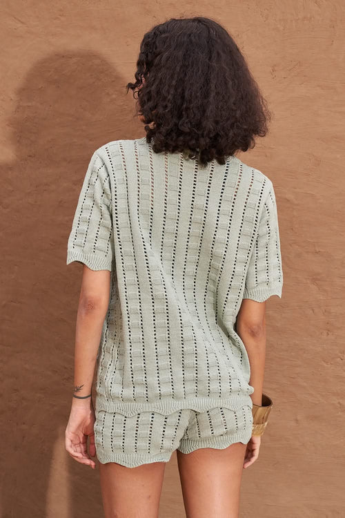 Green Allegro Knit Co-ord Set