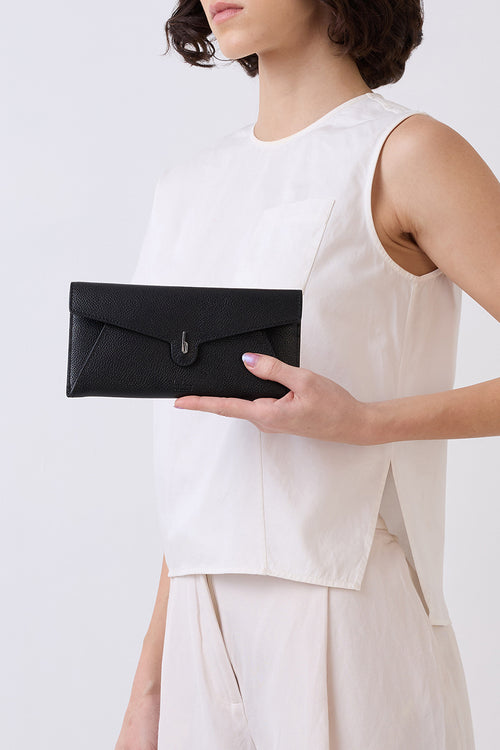 Kim Pebble Black Wallet