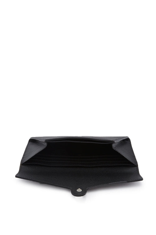 Kim Pebble Black Wallet