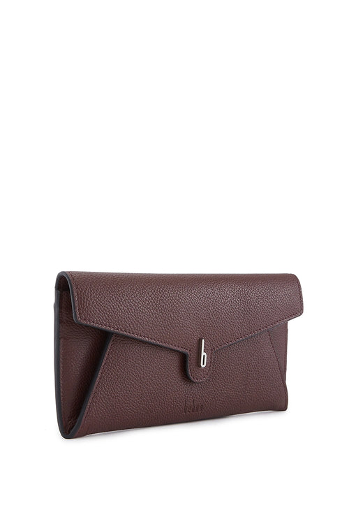 Kim Pebble Bordeaux Wallet