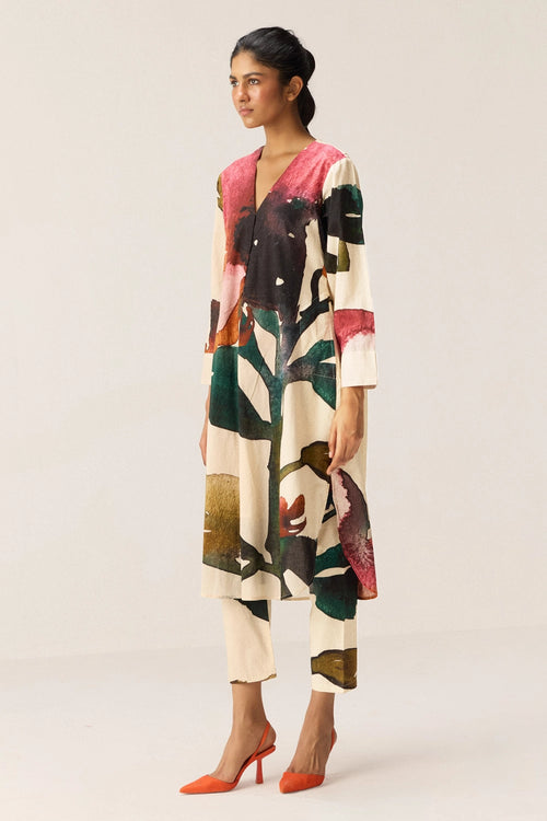 Flora Splash Kurta Set