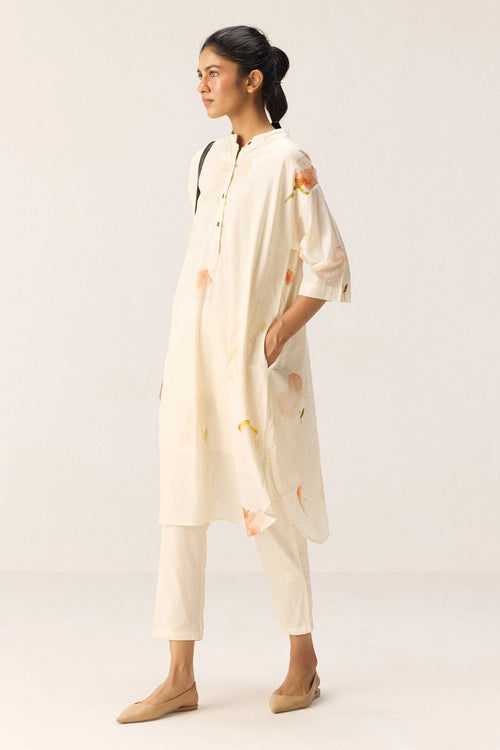 French Hydrangeas Kurta Set