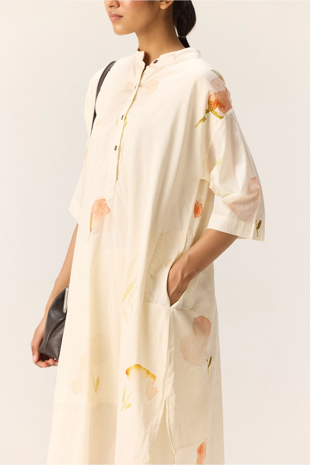 French Hydrangeas Kurta Set