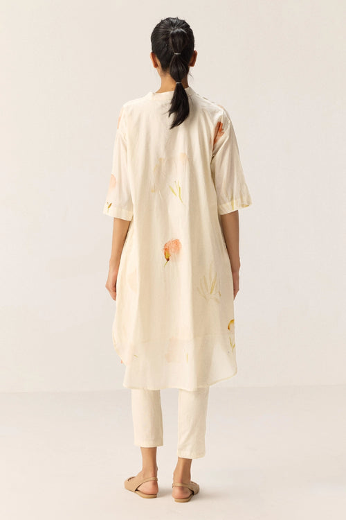 French Hydrangeas Kurta Set