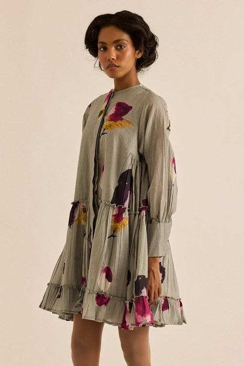 Ash Gray Florentina Dress