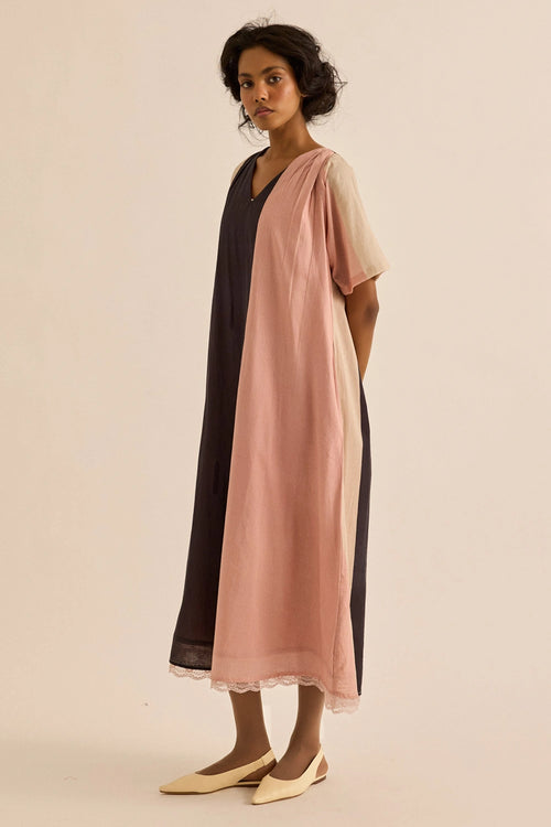 Multicolor Puce Dress
