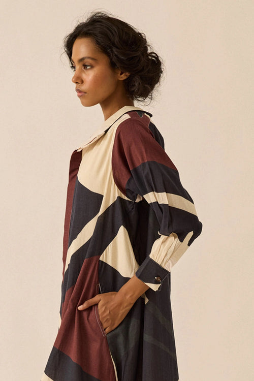Multicolor Earthbound Dress