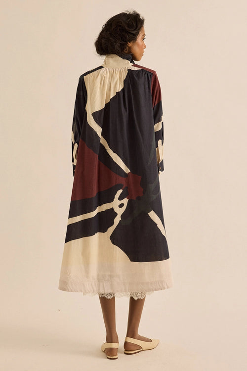Multicolor Earthbound Dress