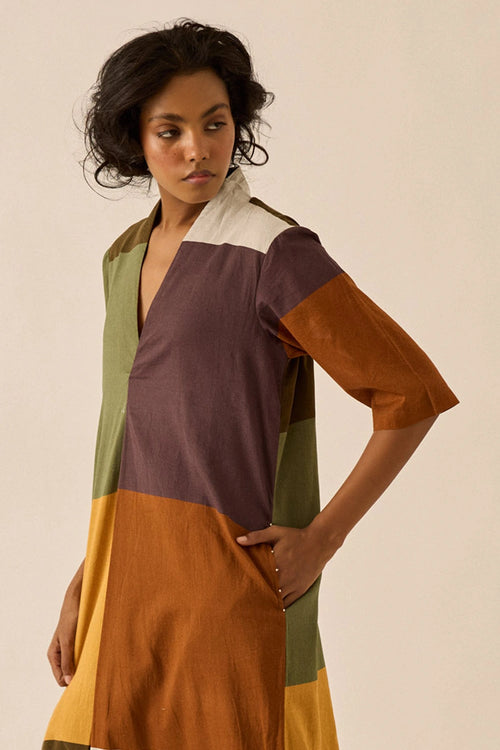 Multicolor Marl Dress