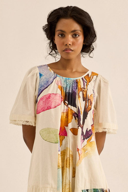 Multicolor Petaline Dress
