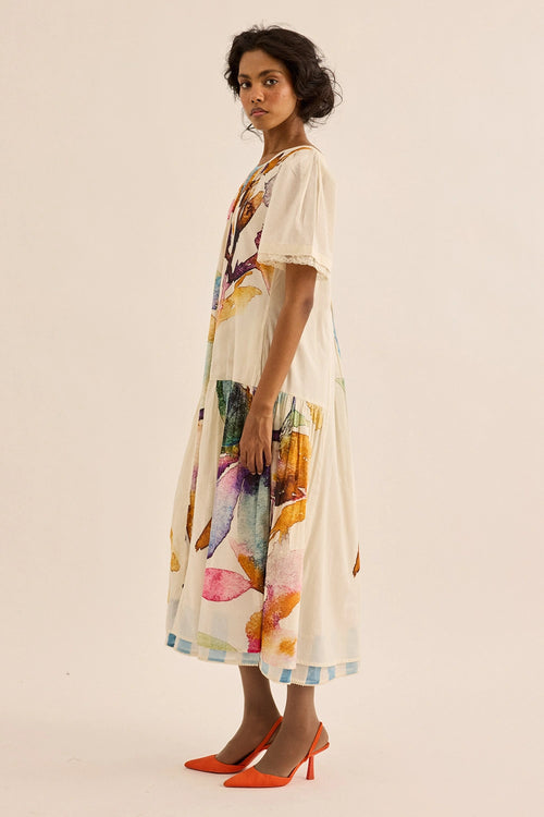 Multicolor Petaline Dress
