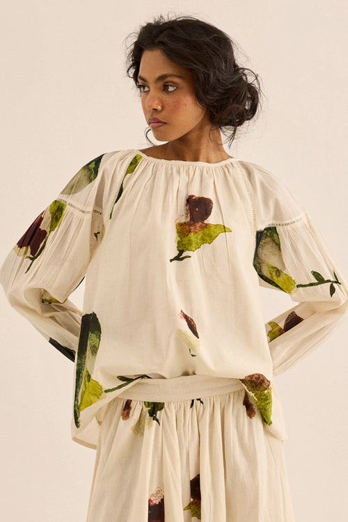 Off White Clavel Co-ord Set
