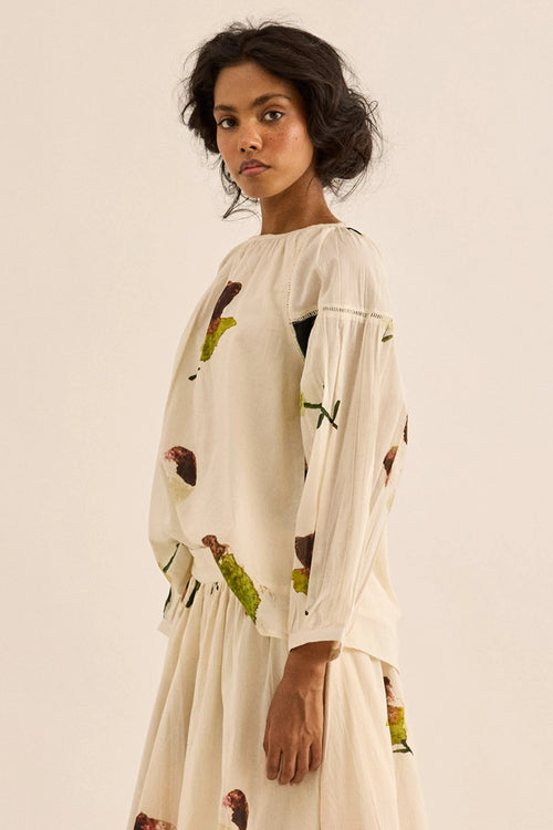 Off White Clavel Top