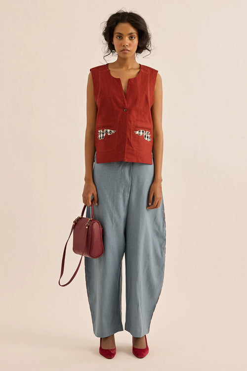 Slate Blue Turchese Pants