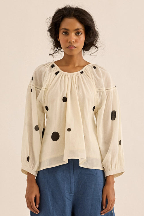 Ivory Snowdot Top