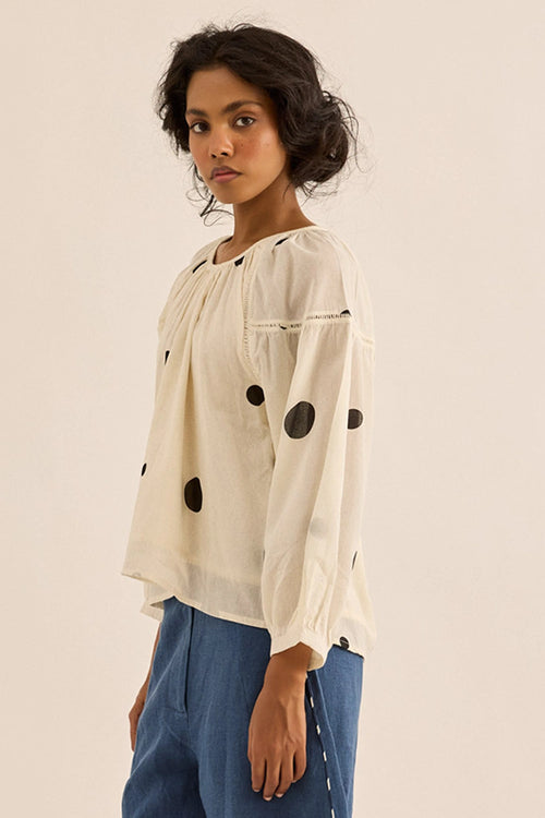 Ivory Snowdot Top