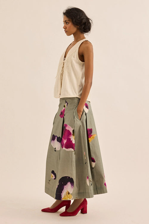 Sage Green Moon Mist Skirt