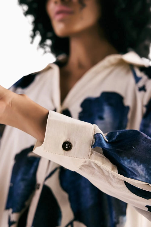 Blue Orchid Shirt Dress