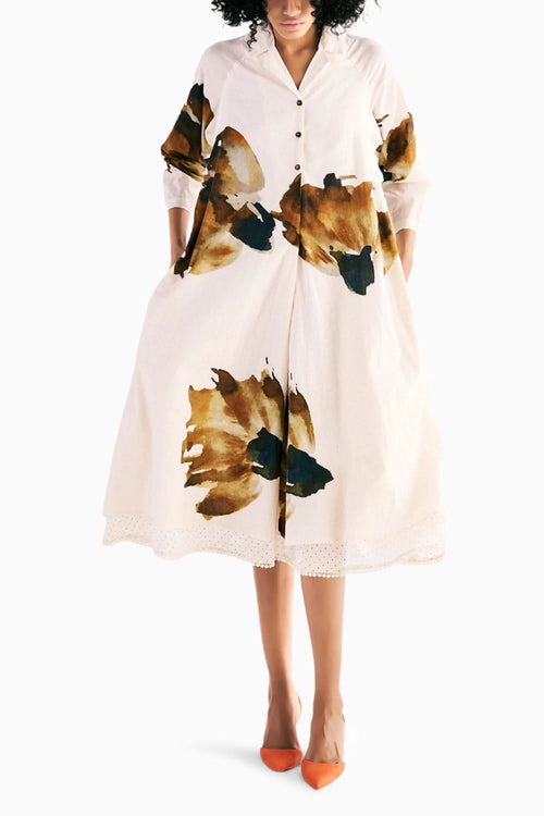 Wild Carnations Shirt Dress
