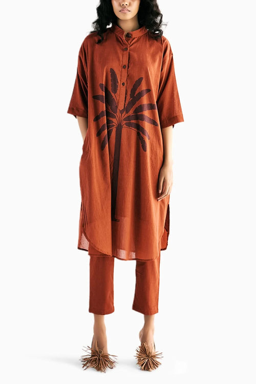 Rustic Palm Kurta Set
