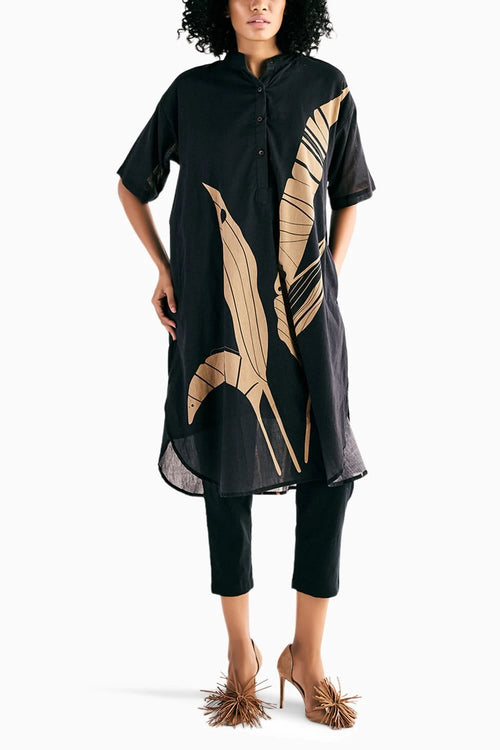 Shadow Leaf Kurta Set