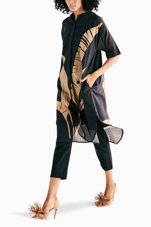 Shadow Leaf Kurta Set