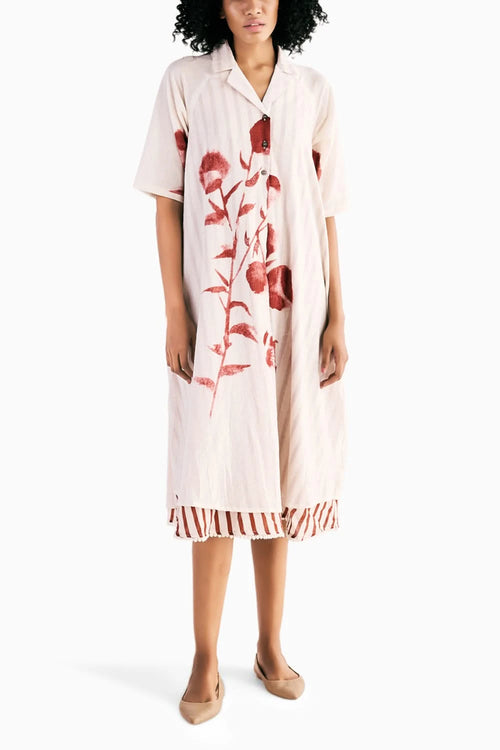 Wild Rose Shirt Dress