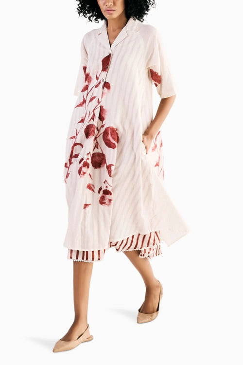 Wild Rose Shirt Dress