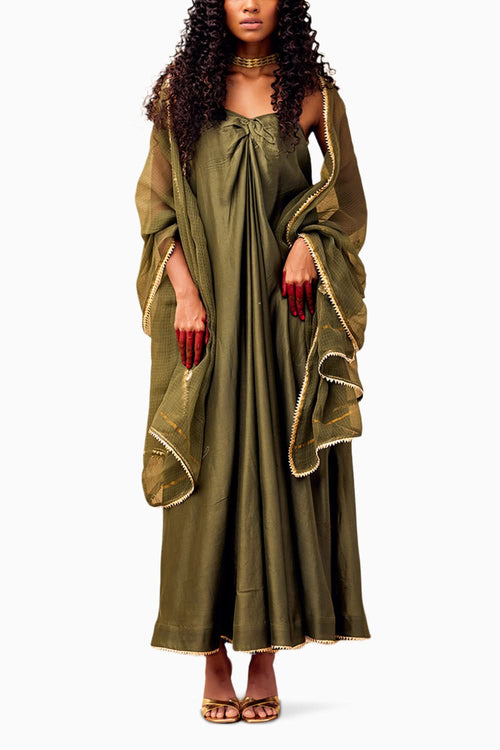Mehndi Dress with Dupatta
