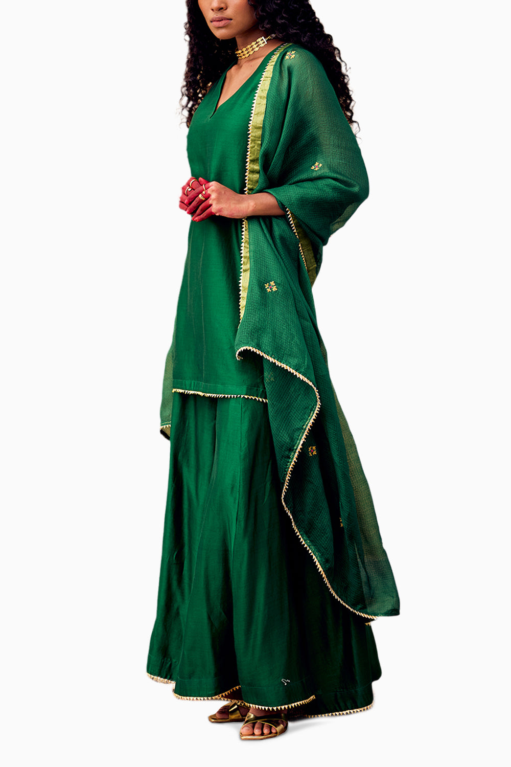 Mehfil Green Sharara Set