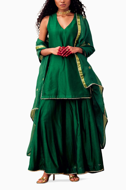 Mehfil Green Sharara Set