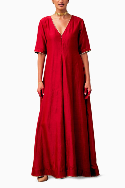 Jashn Red Jumpsuit